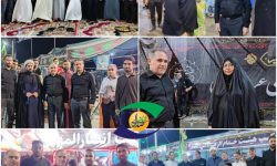 حضور مدیر مسئول نشریه استانی صدای شوش دکتر ناصر چنانی در مواکب شهرستان کرخه