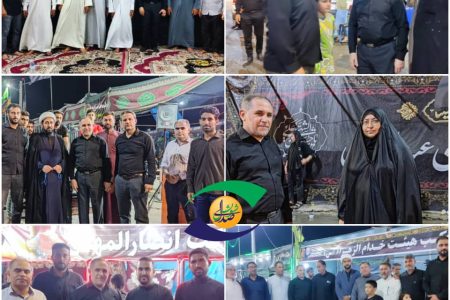 حضور مدیر مسئول نشریه استانی صدای شوش دکتر ناصر چنانی در مواکب شهرستان کرخه