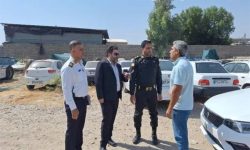 دادستان شوش از پارکینگ وسایل نقلیه توقیفی بازدید کرد