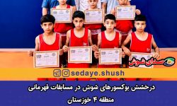 درخشش بوکسورهای شوش در مسابقات قهرمانی منطقه ۴ خوزستان