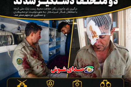 دو محیط‌بان پارک ملی کرخه در درگیری با متخلفان شکار غیرمجاز مصدوم شدند