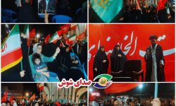 تجمعات شبانه مردم شوش در حمایت از رهبری و آرمان‌های انقلاب اسلامی ادامه دارد